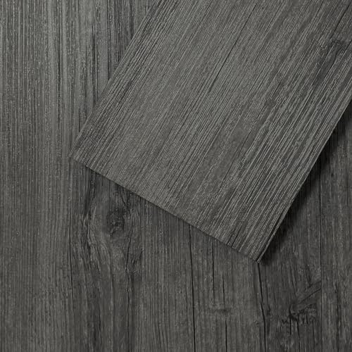 MULGREAT Peel and Stick Floor Tile, 54 Sq.Ft Self Adhesive Vinyl Flooring Plank, 36 Pieces Waterproof Heavy Duty Wood Grain Tiles, 36x6 DIY Planks for Apartment Bathroom, Wooden Knot Pattern