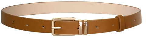 GRACE KARIN Damen Breiter Gürtel Taillengürtel Klassische Ledergürtel Mittlerer PU-Leder Gürtel Elegant Trachtengürtel für Kleider Jeans Hosen mit Goldener Schnalle 2XL Braun CL2769A24-02