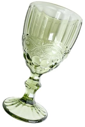 Zerodeko European Wine Glasses Set of Large Red Stem Wine Goblets Chic Glass Cup for Party Favors