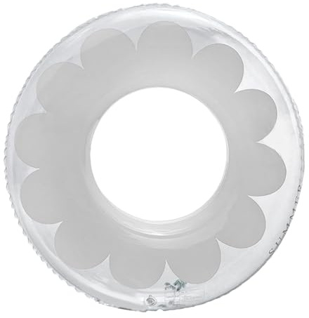 Flotador inflable para piscina, tubo flotante de flores transparentes, tubo de natación, anillos de natación, decoración de fiestas, anillos de natación, herramienta de playa