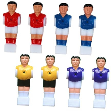 SUPVOX 8 Piezas Figuras de Futbolín de Reemplazo para Mesa Accesorios Prácticos para Jugadores de Máquina de Fútbol Púrpura Rojo Azul