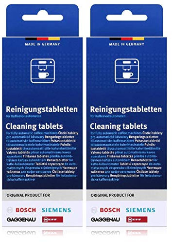 Bosch - tablettes de nettoyage pour machine à café entièrement automatiques TCA 5, 6 TCA, TCA 7 - Lot de 2 - TCZ6001