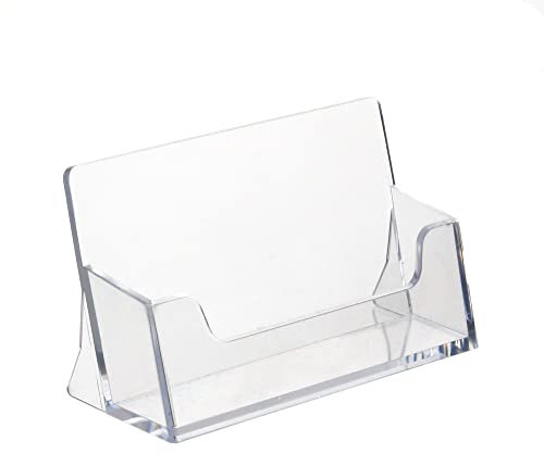 unbekannt Visitenkartenhalter/Visitenkartenständer im Querformat transparent