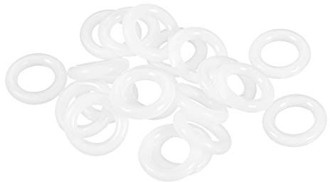 sourcing map Silicone Joint Torique 16mm OD, 10mm ID, 3mm Largeur, VMQ Joints Bagues Étanchéité Blanc Paquet de 20