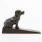 Sungmor Heavy Duty Cast Iron Dog Door Stops | Decorative Cute Animal Statue Door Stopper Wedge with Non-Slip Mat | Solid & Antique Style Windproof Door Holder for Patio Yard Garden Farmhouse