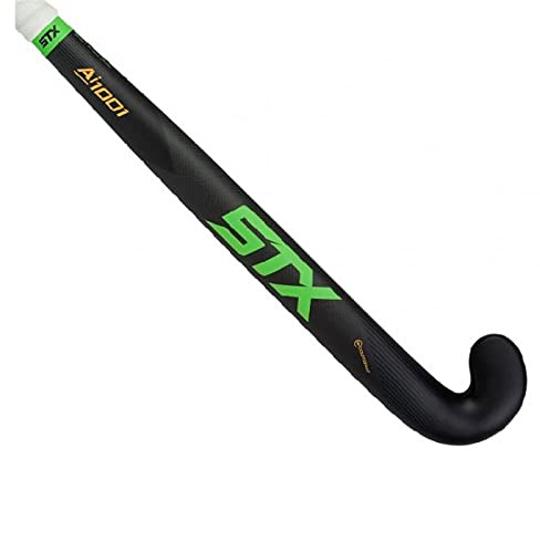 STX AI 1101 Crosse de Hockey sur Gazon Unisexe, Noir/Vert, 36.5