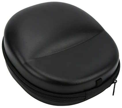 Hörlursväska Hörlurar med Hårt Skal med Fullt Skydd Reselåda Trådlös Förvaringsväska för Headset över örat Svart 8,3x7,1x3,5in