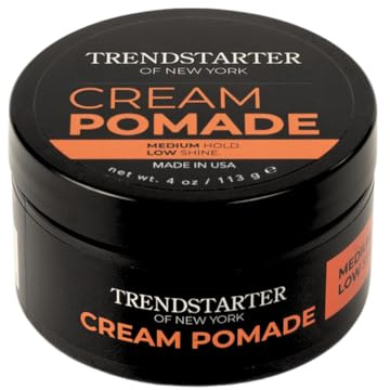 TRENDSTARTER - CREAM POMADE (4oz) - Medium Hold - Low Shine - Water-Based All-Day Hold Premium Hair Styling Pomade Putty Products