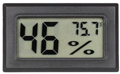 Thermomètre hygromètre numérique – Moniteur d'humidité intérieure avec température et humidité | Jauge pour cave à cigares, thermomètre pour cave à cigares carrée, hygromètre pour cave à cigares