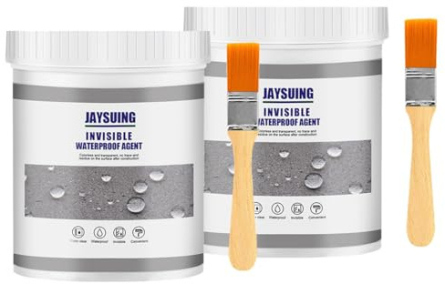 Flüssigkunststoff, Dachrinne Abdichten, Dichtungsmasse Wasserdicht, Transparenter Wasserdichter Beschichtungsmittel, Invisible Waterproof Agent, Isolier-Dichtstoff-Emulsion, 2 Stück