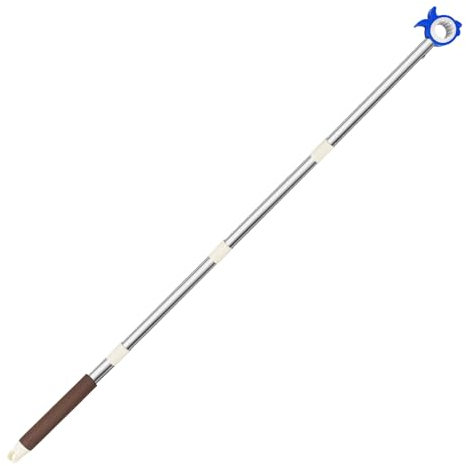 Tuyau d'extension avec crochet pour fenêtre de toit 110 cm en acier inoxydable compatible avec les fenêtres Velux ect pour fenêtres et volets roulants difficiles d'accès