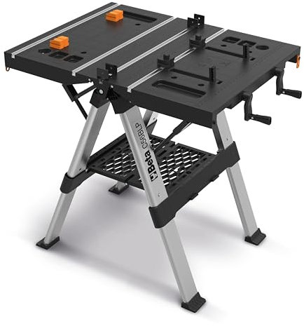 Beta Utensili, Banco da Lavoro Pieghevole Multiuso, 820x630 mm con Scala Graduata, Ripiano Portaoggetti e Maniglia per Trasporto, Capacità 200kg, C56BLP