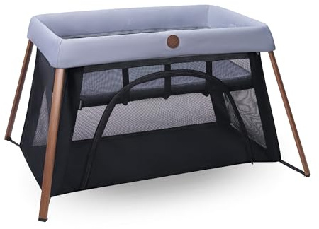 Maxi-Cosi Iris2, 2-in-1 Reisebett Baby, 0-3 Jahre, 0-15 kg, Kompaktes Reisebettchen, 2 Ebenen, Seitliches Einstiegsfenster, Faltbar & Leicht, Matratze Erweiterbar, Umweltfreundlich, Essential Grey