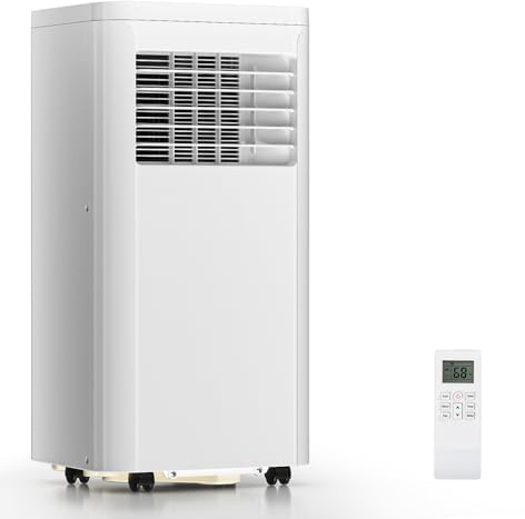 ZAFRO Portable Air Conditioners, 10000 BTU, 3 in 1 Portable AC Unit with Window Kits, Fan & Dehumidifier Modes, Cools up to 450 Sq.Ft, LED Display/Remote Control, 24H Timer for Living Room, Bedroom