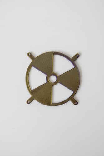 Fläktskydd 120 mm 140 mm – Biohazard fläktgrill – 3D-tryckt skydd för PC-fläktar (beige, 140 mm)