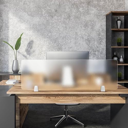 Separadores de escritorio acrílicos portátiles, paneles de privacidad extraíbles con abrazadera para estaciones de trabajo, bibliotecas y escuelas, pantallas de mesa independientes para mejorar la