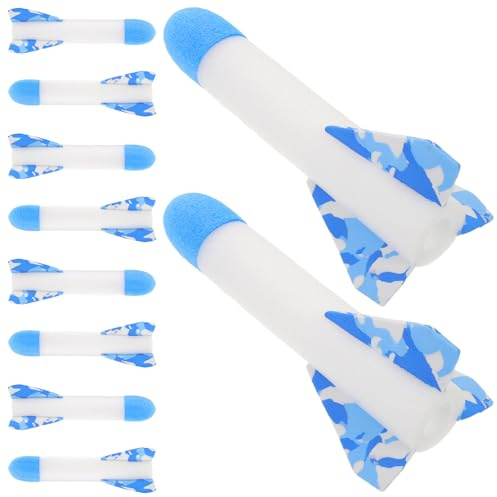GARIOUANS Ricariche per Giocattolo da Giardino in Spugna con Luce Led, Accessori del Razzo da Prato per Bambini, Set da 10 per Feste All’aperto e Attività Ricreative Educative