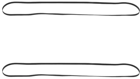 Zerodeko Correa de Transmisión de Caucho Elástica para Tocadiscos, 2 Piezas de 410 Mm X 5 Mm, Repuesto para Plato Giratorio, Mantenimiento de Fonógrafos y Equipos de Audio Doméstico