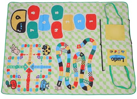 Coperta da Esterno Tappetino da Gioco 3 in 1 a Prova di umidità per attività in Spiaggia e Sul Prato Tappetino da Picnic Leggero 78,7 X 57,1 Pollici