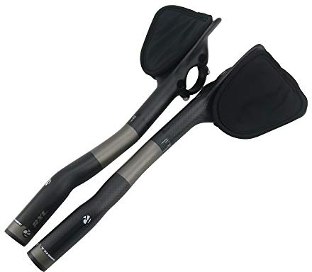 Prolongateur triathlon carbone,RXL SL prolongateur guidon velo triathlon 31.8mm cintre aero carbone 3K mat 340mm