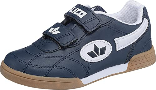 Lico Bernie V, Zapatillas Deportivas para Interior Unisex Niños, Azul (Marine/Weiss), 36 EU