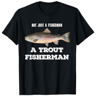 Trout Fishing Gift for Men Trout Fisherman Rainbow Trout T-Shirt