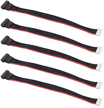 OliRC 5pcs JST-XH 6S 8 / 200mm 22awg Lipo Balance Wire Extension Silicone Cable Lead Cord for RC Battery Charger(C136-5)