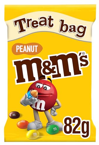 M&M's Peanut Chocolate Treat Bag - Pack of 16 x 82G