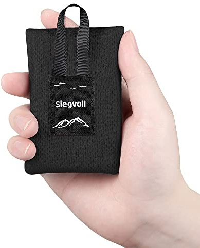 Siegvoll Mini Picknickdecke Ultraleicht ultradünne tragbare Stranddecke, Outdoor Decke für Strand, Picknick, Camping und Wandern 140 x 110 cm (Grau)