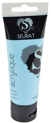 Homéa, Peinture Acrylique en Tube 75Ml Bleu Pastel, 4 x 13 x 20