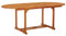vidaXL Extendable Garden Table in Solid Eucalyptus Wood with a Practical Umbrella Hole - Alfresco Dining Table for Patio and Garden.