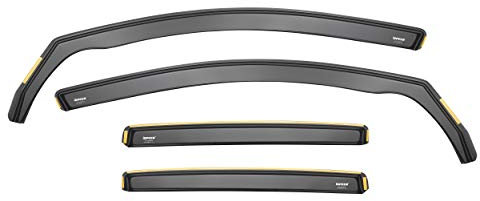 iSpeed Wind Deflectors For Dacia Duster mk2 2018 onwards 5 Door SUV 4pc - Keep Your Car Ventilated in Rain - Reduce Wind Turbulence - Tinted In-Channel