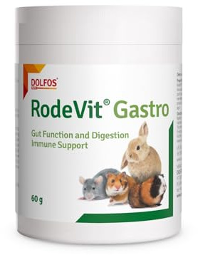RodeVit Gastro 60g Probiotic Herbal Mixture and Beta-Glucan for Rodents and Rabbits Digestion Aid