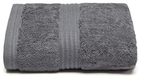 SockShop Lazy Panda Hand Towel -Super Soft & Fluffy Bamboo Material, Premium, Absorbant, Quick Drying, Plush, 700GSM, 1 Towel Per Pack, 50cm x 90cm Charcoal