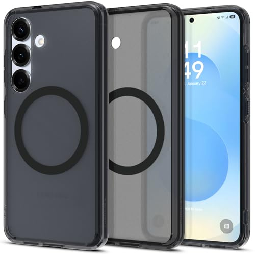 Spigen Ultra Hybrid MagFit Case for Samsung Galaxy S25, Compatible with MagSafe Accessories - Frost Black