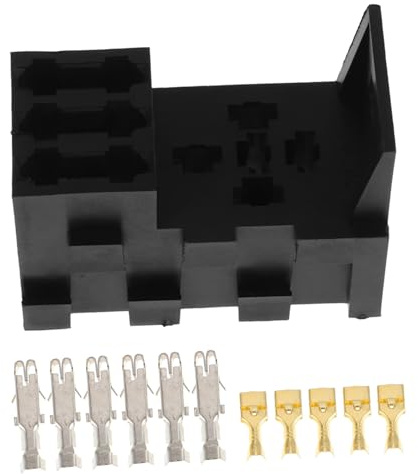 Ciieeo Portafusibles De Relé para Vehículo Caja De Fusibles Automotriz Kit De Bloque De Fusibles y Relés para Autocaravanas Motocicletas y Botes