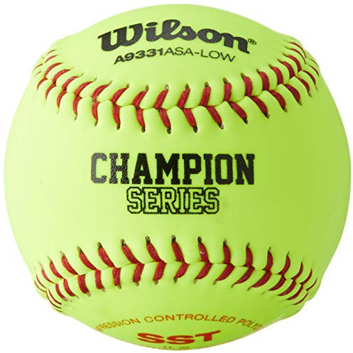 WILSON ASA Synthetic Leather Polycore Softballs 1 Dozen