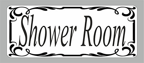 Shower room Door Sign Self Adhesive Vinyl Sticker, Decal Bath Room Door Sticker, bathroom, WC