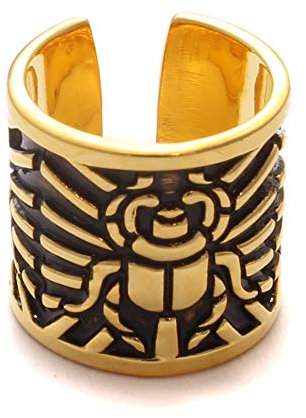 loveyourdiamonds Skarabäus Haarperle Ägypten Bartperle aus 925 Sterling Silber vergoldet