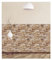 Relaxdays Wandpaneele selbstklebend im 10er Set, dekorative Steinoptik, 3D Paneele, PVC Steinwand, HxB 50 x 50 cm, braun