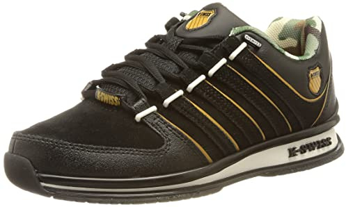 K-Swiss Homme Rinzler Basket, Noir/Gum, 44 EU