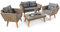 di volio Polyrattan Lounge Gartenmöbel-Set Riva - Lounge Set mit Doppelsofa, 2 Sesseln & Tisch - Gartenmöbel-Set in Rattan-Optik