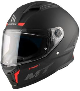 MT HELMETS Stinger 2 – Casco Moto Integral Deportivo con Pantalla Antivaho Compatible con Pinlock, Visor Solar Full Vision, Interior Lavable y Calota HIRP | Homologado ECE 22.06 & DOT