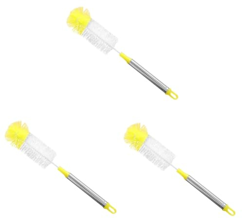 Healeved Lot De 3 Brosses Nettoyantes Pour Biberons Pour Bébé Poils En Nylon Poignée Facile À Atteindre Passe Lave-vaisselle Couleur Aléatoire