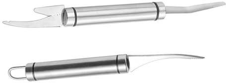 Mikinona 2stücke Fischschuppenentferner Und Garnelenschäler Tragbar Und Praktisch Für Küche Und Camping Aus Hochwertigem Material Für Dauerhaften Gebrauch