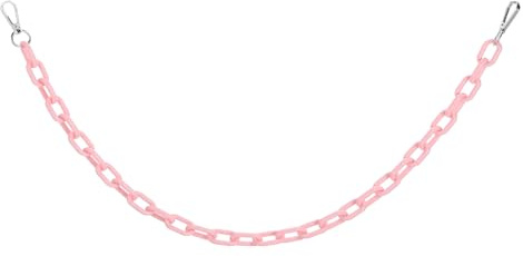 sourcing map Hip Hop Pants Chain, Punk Trousers Jeans Chain Acrylic Single-Layer Link Chains Goth Layered Wallet Pocket Chains for Women Men Clothing Accessories(Pink)