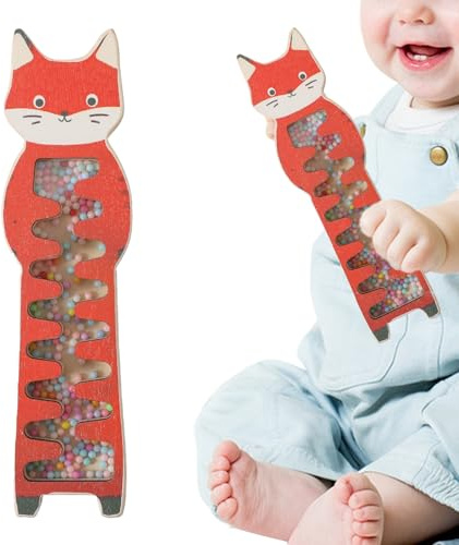 Générique Bâton De Pluie Jouet Bébé - Instruments De Musique avec Design Animal,Générateur de Son de Pluie Sensoriel - pour Cadeaux de Noël Filles Garçons Pâques