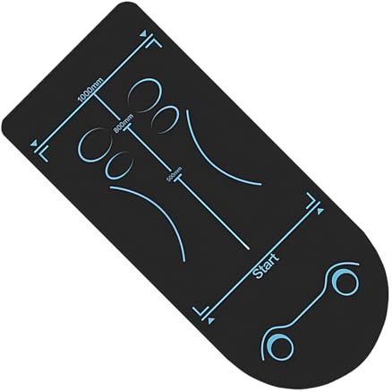 Yogamatta – 145 cm teknisk duk | halkfri fitnesskudde | pilates träningsbas | Ab Roller stödmatta för, hemmagym, golvträning, vikbar stabilitet