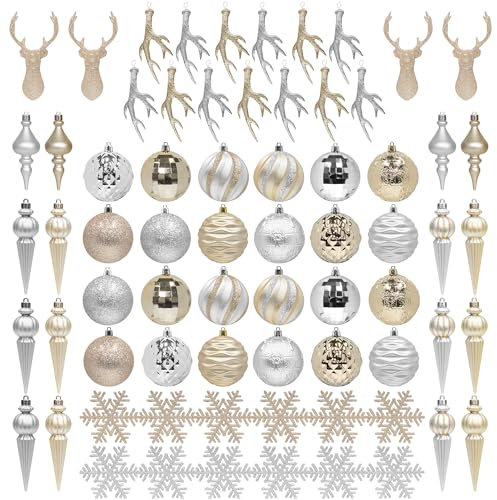 KI Store 8 Stuck Weihnachtskugeln weinrot rosa Gold rot Set Kunststoff Weihnachtsschmuck Weihnachtsdeko Plastik, christbaumskugeln groß zapfen 13cm