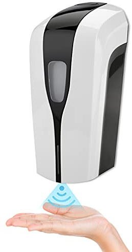 Dispensador de jabón automático de montaje en pared, 1000 ml, dispensador automático con sensor de infrarrojos, sin contacto, dispensador desinfectante de pared, para baño, cocina, hotel, restaurante